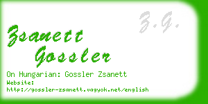 zsanett gossler business card